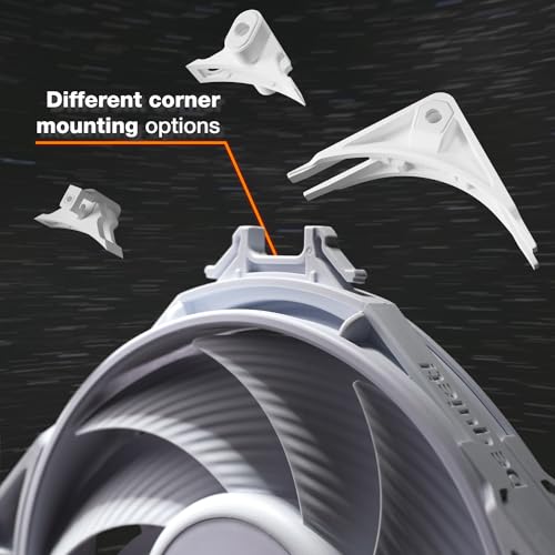 be quiet! Silent Wings Pro 4 140mm PWM White fan, optimized fan blades, extraordinary high performance, Speed Switch for changing maximum PWM speed, 6-pole fan motor, fluid-dynamic bearing