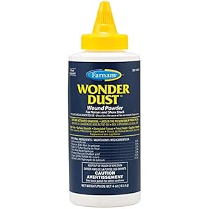Farnam Wonder Dust Wound Powder for Horses and Show Stock, 4 Ounces