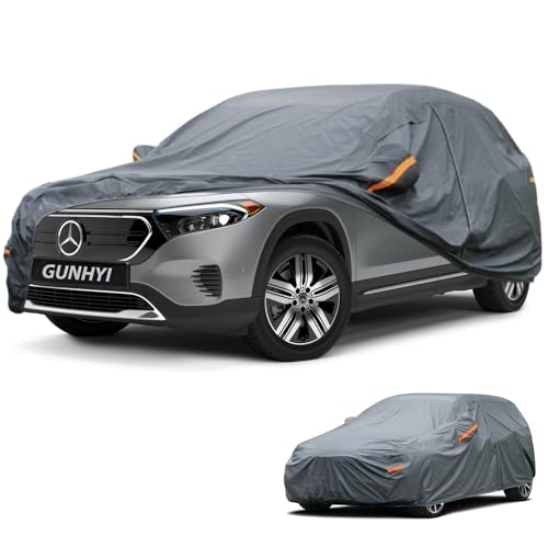 Image of GUNHYI Premium Car Cover Custom Fit Mercedes-Benz EQB, 16 Layers Heavy Duty Car Cover Waterproof All Weather with Zipper Door for Sun Rain Snow Dust Uv Protection