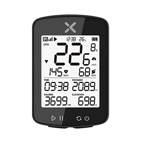 Xoss G+ Gen2 Gps Bike Computer Ant+/ Bluetooth Ipx7 Waterproof Cycling Computer Rechargeable Bicycle Speedometer Odometer With 2.2 Inch Lcd Screen, 28 Hrs Long Battery Life Fits All Bikes #TOP10