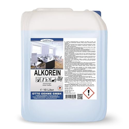 Lorito Alkorein 254, Bodenreiniger, Konzentrat für Boden aus Kunsstoff, Fliesen und Hartboden, Reiniger im 10L Kanister