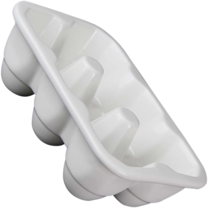 6grids Egg Storage Holder Egg Organizer Fridge Holder Deviled Tray Display for Refrigerator