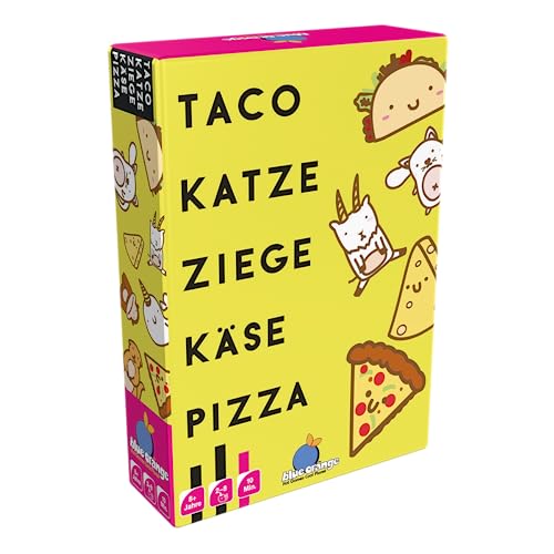 Blue Orange | Taco Gato Cabra Queso Pizza | Juego de Fiesta | Juego de Cartas | 2-8 Jugadores | a...