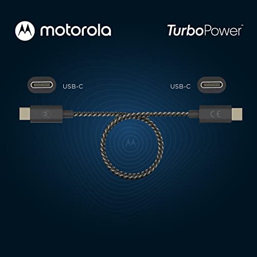 Motorola, Cabo de Dados Premium 1,5 Metros USB-C - USB-C, Preto