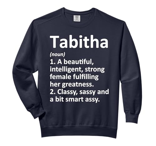 TABITHA Definition Personalized Name Funny Comfort Colors Adult Sweatshirt