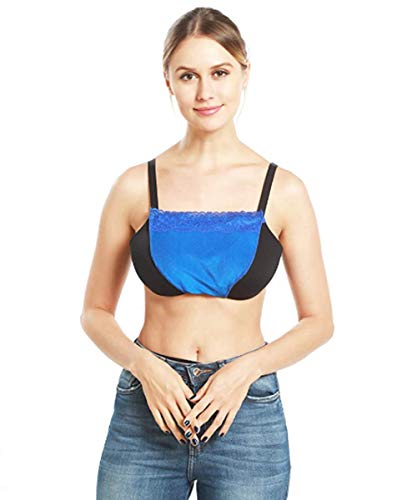 YEKEYI Damen-BH, Übergröße, mit Spitze, zum Anklippen, für Körbchengrößen C, D, E, F, Schwarz, Weiß, Grau, Einheitsgröße