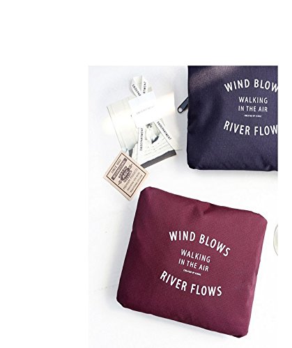 Foldable Travel Duffel Bag Lightweight Luggage Clothes Finishing Storage Bag Water-Resistant Single Shoulder Bag Large Capacity Storage Tote Bag for Gym Travel Camping and Overnight Trips Wine Red3