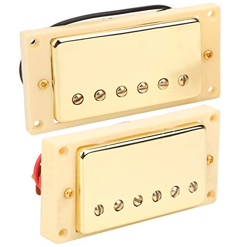 Captador de guitarra elétrica Black Yellow Magnet Ceramic Pickup, para guitarra elétrica LP, para gu