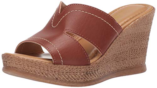 Sandales Marsala Wedge Femme en cuir de qualité supérieure
