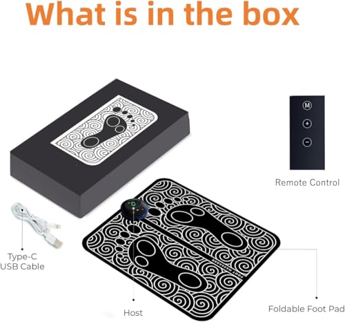 BIBIRE Masajeador de Pies EMS Eléctrico - Dispositivo de Masaje con Tecnología EMS para Mejorar la Circulación y Relajación, Portátil para Casa/Viajes - Ideal para Aliviar Fatiga y Dolor Muscular - imagen 7