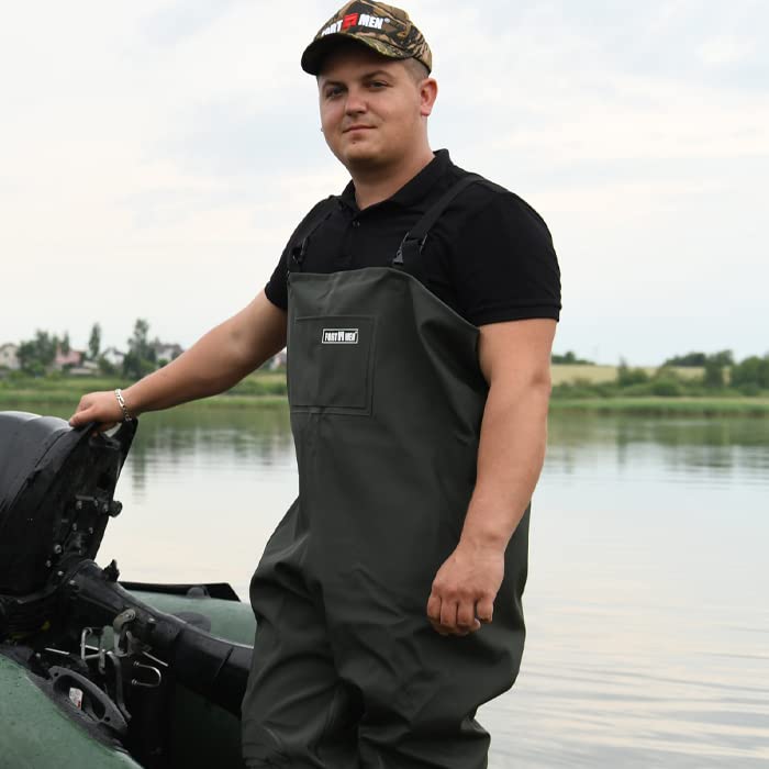 Waders Mannen Visserij broek met laarzen Maat 38-47 Waterdichte Vijver Visserij Waders Broek - Image 8