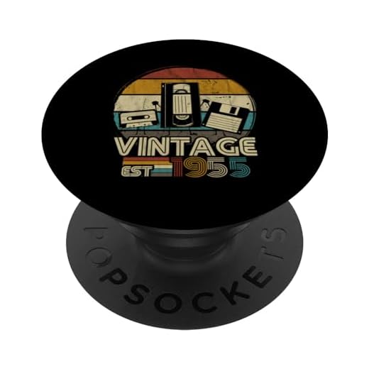 1955 Vintage Cumpleaños Retro Edición Limitada Hombres Mujer PopSockets PopGrip Intercambiable