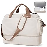 SAC DE VOYAGE PARFAIT POUR EASYJET : La taille de ce sac de voyage est de 45 x 36 x 20 cm. Il correspond à la gamme de bagages à main gratuits d'Easyjet : 45 x 36 x 20 cm. Vous n'avez pas à vous soucier de payer des frais d'expédition supplémentaires pour les tailles plus. Votre sac d'embarquement de week-end idéal pour les voyages d'affaires ou de loisirs et peut être rangé dans le compartiment supérieur et sous le siège.