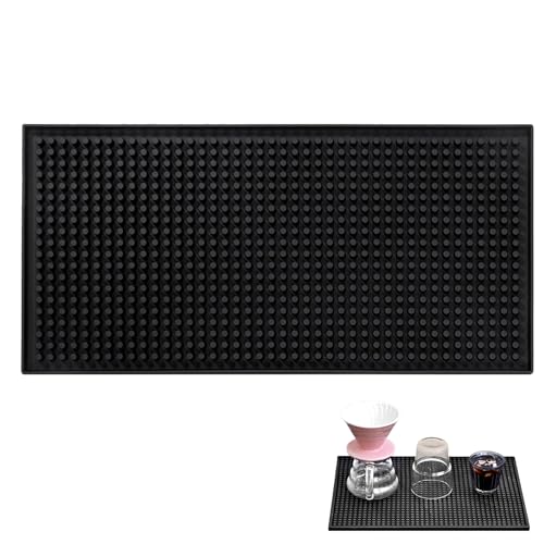 MOMAHUA Tappetino da bar in gomma, 30,5 x 15,2 cm, tappetino in silicone per lavello, paraspruzzi per lavello, tappetino antiscivolo di drenaggio per rubinetto della cucina, bancone del bagno