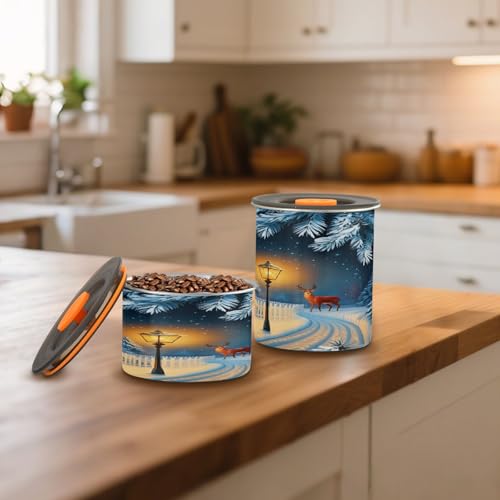 Contenedor hermético de acero inoxidable para café 17oz miniatura 6