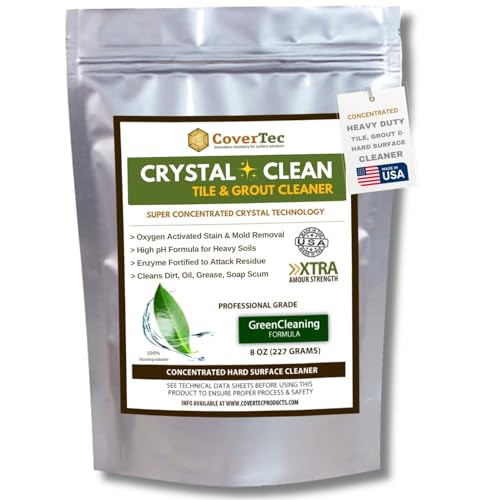 CoverTec Crystal Clean Tile Grout, Hard Surface Powerful Mold, Mildew,
