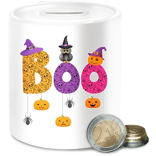 Spardose - Spardosen - Boo Halloween I Spooky Halloween - Unisize - Weiß - Season Motiv mit