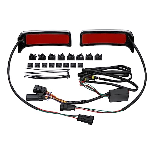 TCT-MOTORPARTS Saddlebag Filler Insert Support LED Light +Saddlebags Brake Turn Lights para Harley Electra Road Street Glide 2014-2023 miniatura 7