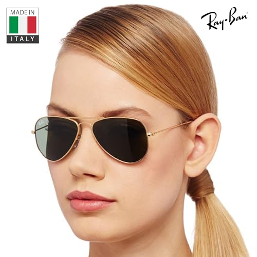 Ray-Ban RB3044 AVIATOR EXTRA SMALL Pilot Shaped Sunglasses for Men & Women with Official RAYBAN Eyewear Kit 6