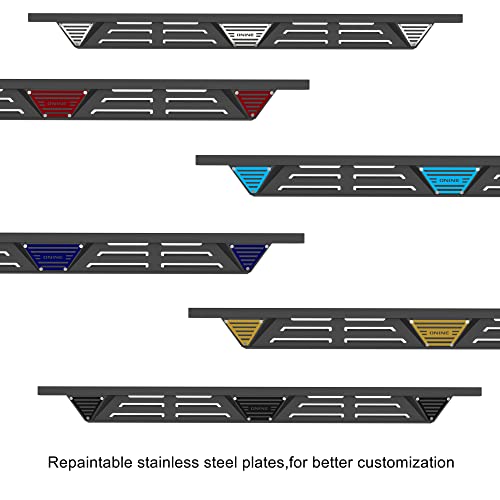 Onine Running Boards Custom Fit 2020-2023 Jeep Gladiator Jt 4 Doors Drop Step Nerf Bar Side Step Rock Slider, Textured Black #TOP1