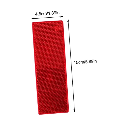 Cinta reflectante roja para carro 15X4.8CM 1 pieza miniatura 2