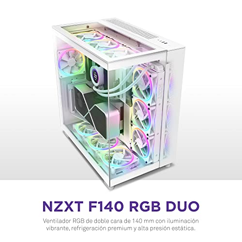 Miniatura 2 de NZXT F140 RGB Duo - Ventilador PC RGB Doble Cara 140mm - Blanco