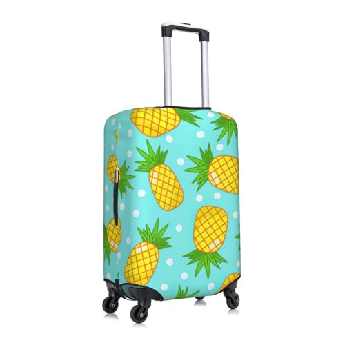 Fresh Pineapple Print Luggage Suitcase Cover Protector Luggage Washable Covers With Concealed Zipper3
