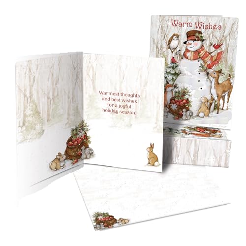 Lang Deer Christmas – Scatola Di 18 Biglietti Di Natale Con Carta In Rilievo E Buste – Illustrazione Di Nicole Tamarin - 5