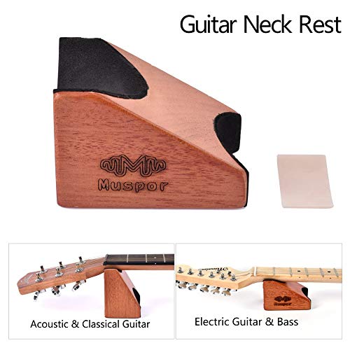 Guitar neck support, guitar neck support pillow, used for string instrument replacement string repair cleaning care tools and non-slip stickers (Small)