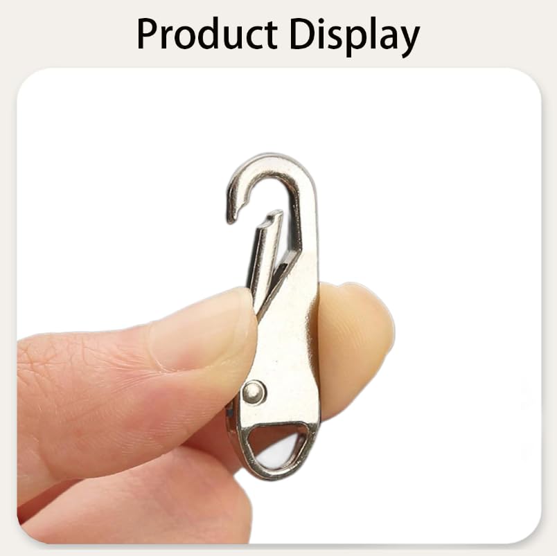 ZIBUYU® 10 Pack Metal Zipper Pulls for Repair & Replacement 4