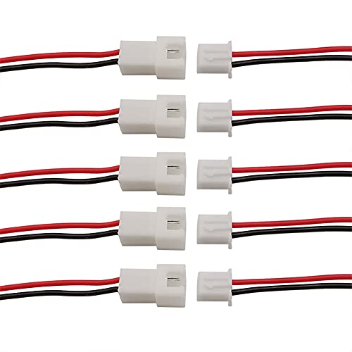 40pcs XH2.54mm 2 Pin Micro Cable Conector Macho y Hembra 100mm miniatura 1