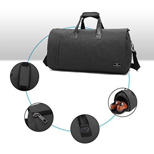 ComfyDegree Travel Garment Storage Bag, Carry on Convertible Multipurpose Duffel Bag, Breathable Suit Carrier Bag Organiser, Waterproof Overnight Luggage for Men/Women Weekend Flight Travel Organiser