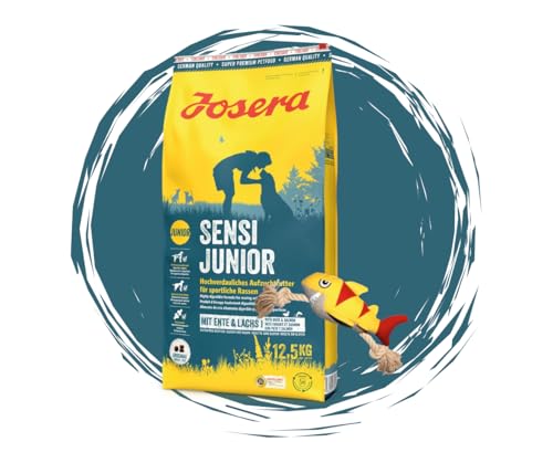 Josera - Hundefutter - Josera Exclusive SensiJunior - Trockenfutter 12,5 KG + Goodie Hai - Welpenfutter für Sensible Hunde