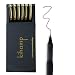 Kihamp Pens,Black lnk Pens Set,0.7mm Gel Pens,Black,12-Count (Fine Point, Silver)