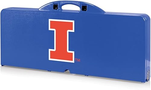 Vista 100 de PICNIC TIME NCAA North Carolina Tar Heels Folding Picnic Table - Camping Table - Outdoor Table with Umbrella Hole Negro