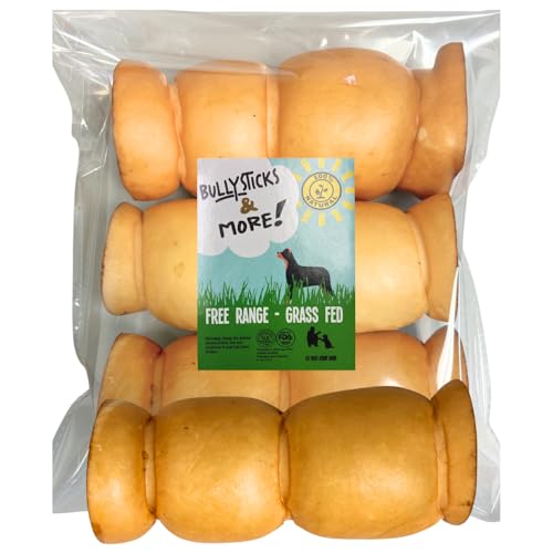 BULLYSTICKS & MORE 5-6" Beef Cheek Rolls for Dogs (Peanut