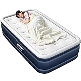 Bounvi エアーベッド 電動ポンプ内蔵 厚40cm エアベッド 折り畳み式 自動膨張 USB充電式 キャンプ/車中泊マット 来客用 防災用 寝具 収納袋付き 枕付き 日本語取扱書付き