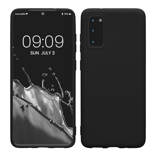 kwmobile Custodia Compatibile con Samsung Galaxy S20 Cover - Back Case per Smartphone in Silicone TPU - Protezione Gommata - nero matt