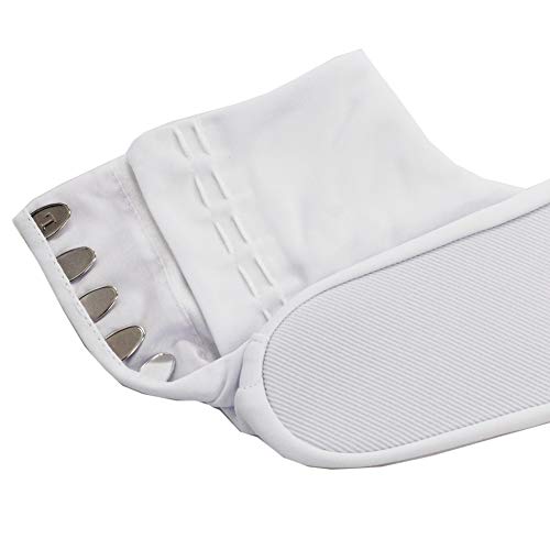 Toray Non Iron Adult Japanese Kimono Tabi Socks with 5 Kohaze Clasps White4