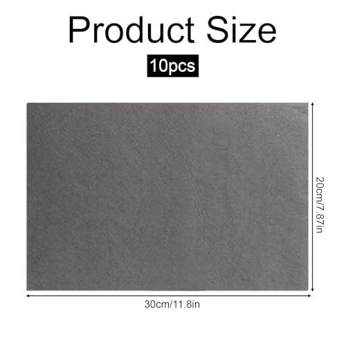Qulkws 10 Pack Thickened Magic Cleaning Cloth Reusable Microfiber Cleaning Rag Bsorbent Magic Cleanings Glass Cloth Kitchen Toilet Cleanings Cloths for Kitchen Window Glass Cars (Grey) by Qulkws - Image 2