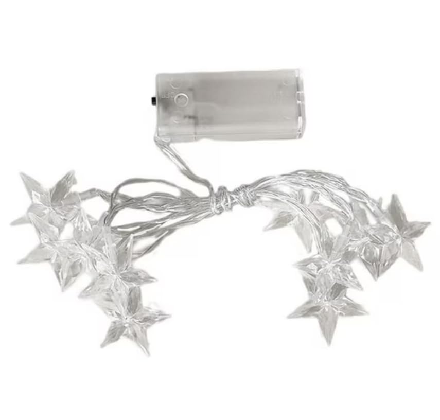 Guirlande lumineuse pinces photos 20 LED étanche IP44 éclairage blanc chaud à piles