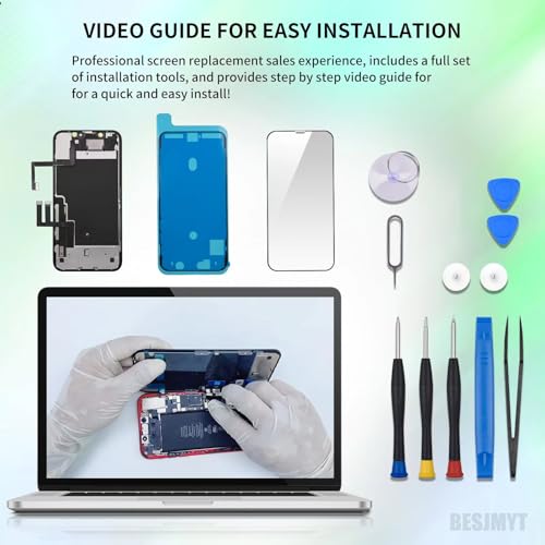 Image of for iPhone 11 Screen Replacement with Ear Speaker 6.1 inch LCD | 3D Touch Display Digitizer Full Assembly Tools with Glass Protector Front Earpiece Proximity Sensor Repair A2111 A2223 A2221