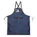 ENJOHOS Delantal de Lona, Delantal Cocina Hombre,Delantal Trabajo con 3 bolsillos grandes, Delantal De Chef con Correas Cruzadas, para Hornear, Restaurante, Jardinería, Barbacoa, Cocina (Azul)