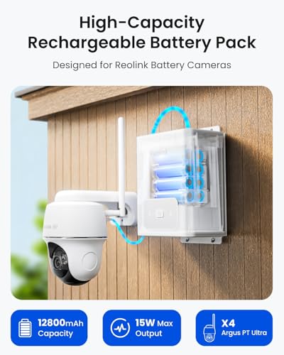 Image of REOLINK High-Capacity Solar-Powered Battery Pack, Outdoor Use, RLA-BP1