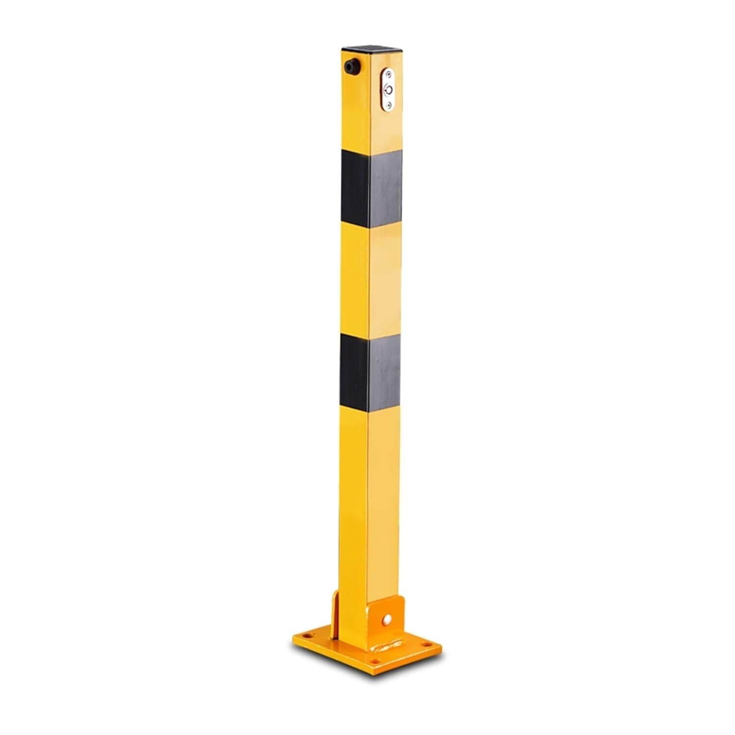 Aioneer Safety Bollard Post, Reflective Parking Security Safety Bollard, Foldable Parking Bollard Pole Barrier, For Traffic Control, Driveway Barrier, Parking Lots