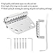 Grcfumo Tremolo Vibrato Tailpiece Bridge Set, Electric Guitar Tremolo Assembly, Guitar Replacement Parts for Repairing and Replacing