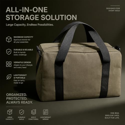 Werkzeugtasche,Werkzeugkasten Organizer, Schweres Werkzeug-Kit, Breite Mündung Werkzeugs Aufbewahrungstasche… – Ansicht 6