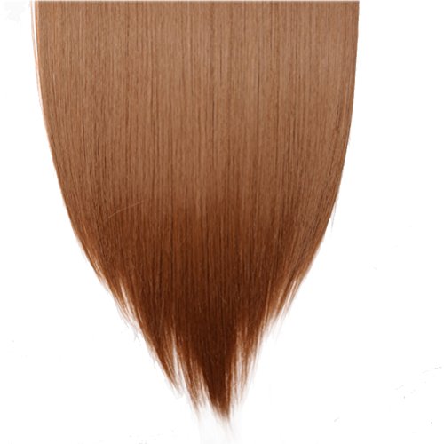 Benehair Clip In Hair Extensions 8Pcs 23Inch Long Straight Synthetic Hairpieces Light Auburn Hair Extensions Double Weft Hairpieces For Women Full Head Cosplay Party Wedding Hairpiece #TOP4