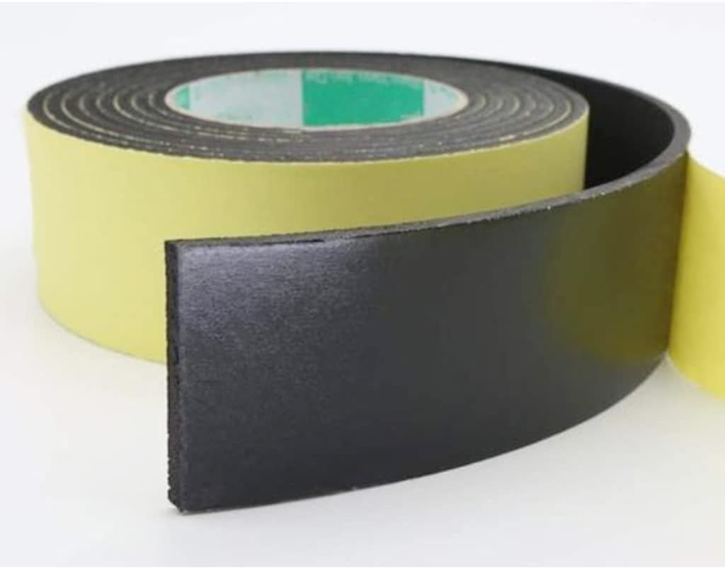 Foam Tape, SClosed Cell Foam Insulation Tape Self Adhesive Single Sided 5mx20mmx5mm Gray