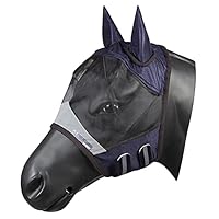 Masque Anti-mouches Pour Cheval SMFUSMFU - Taille L - Rose - Doux Et Durable
